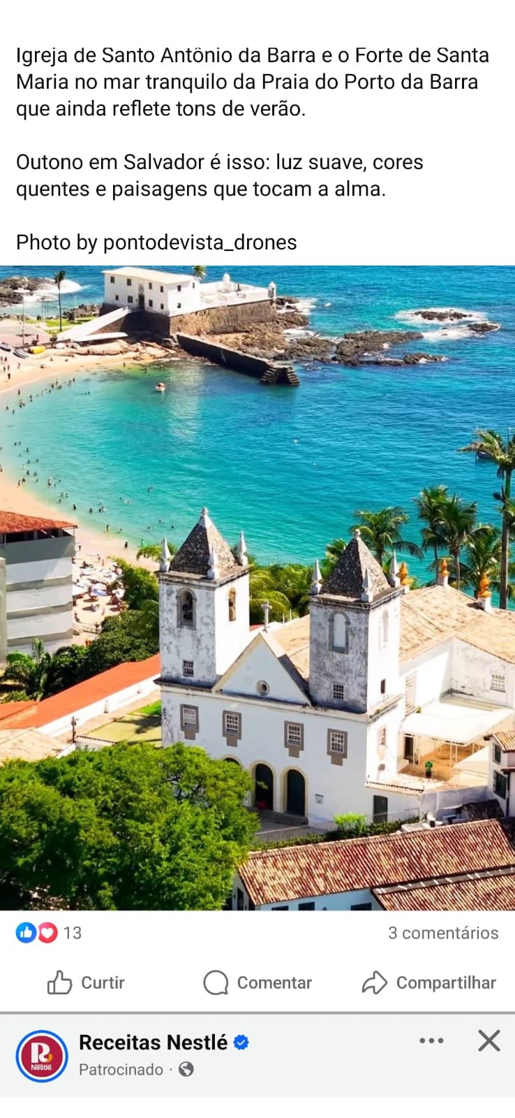 Praia do Porto da Barra em Salvador